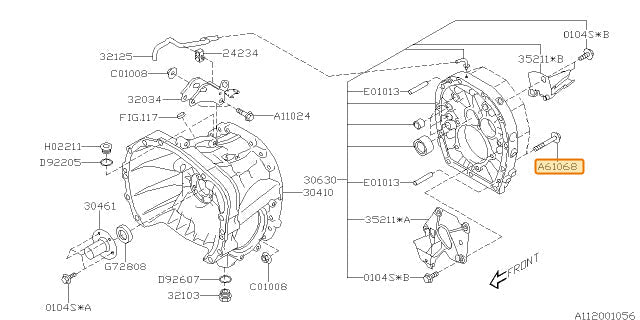 Subaru OEM Bolt 10X75X26 | 800610680