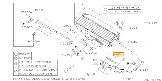 Subaru OEM Bypass Gasket Forester / Forester XT 2006-2008 / WRX 2006-2007 | 21896AA120