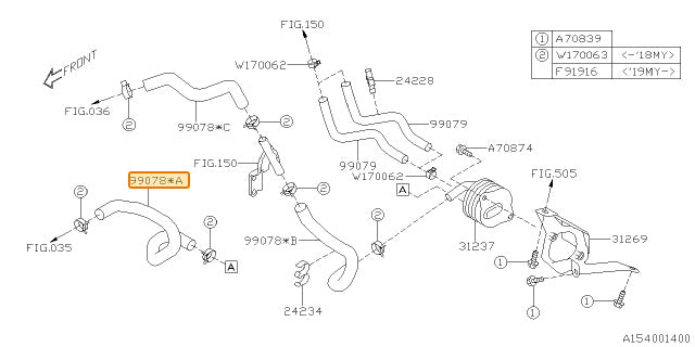 Subaru OEM CVT Cooler Hose (13-20 BRZ) | 99078AB251