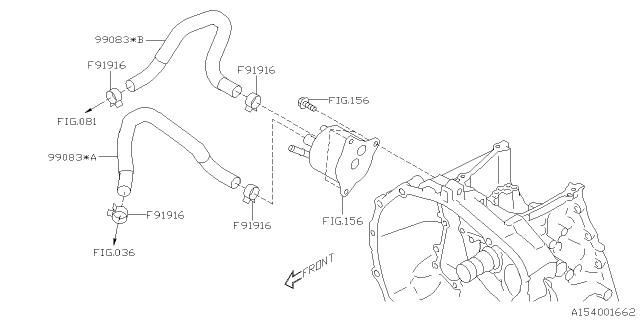 Subaru OEM CVT Cooler Hose (99083*A) 19-23 Crosstrek - 20D | 99083AA700