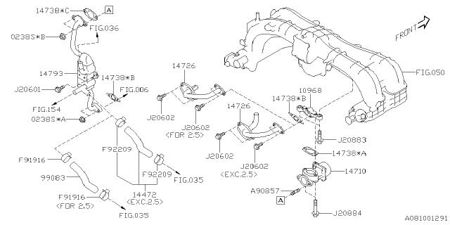 Subaru OEM CVT Cooler Hose (EGR) 19-23 Crosstrek Hybrid | 14472AA900