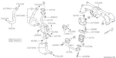 Subaru OEM CVT Cooler Hose-Outlet 14-16 Crosstrek Hybrid | 99078AB430
