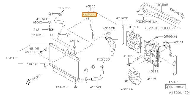 Subaru OEM Coolant Overflow Hose (19-24 Forester) | 45162SJ000