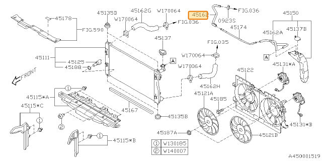 Subaru OEM Coolant Overflow Hose (24+ Impreza - 20D) | 45162FN000