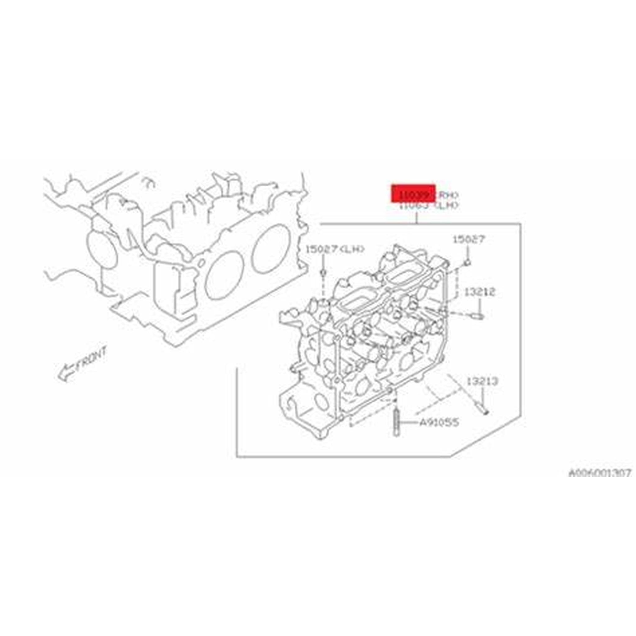 Subaru OEM Cylinder Head (Bare) Right BRZ 2013-2020 | 11039AC390