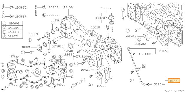 Subaru OEM Dip Stick Tube (15-20 BRZ) | 15144AA181