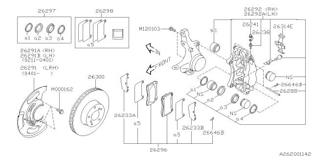 Subaru OEM Disc Brake Caliper Bolt WRX 06-14 / STI 04-21 | 901120103