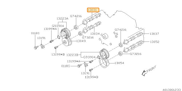 Subaru OEM Dual AVCS Camshafts (08-10 STI) | 13031AA710