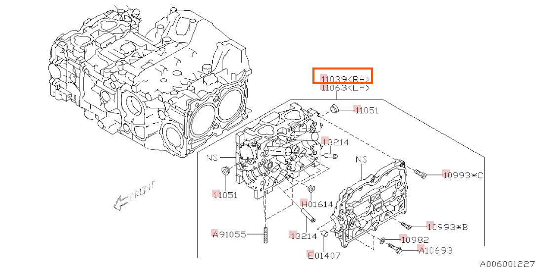 Subaru OEM EGR Valve Gasket Subaru WRX 2015-2021 | 14738AA150