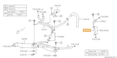 Subaru OEM Engine Coolant Reservoir Hose | 09551B050