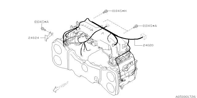 Subaru OEM Engine Wiring Harness 08-09 STI | 24020AE091