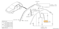 Subaru OEM Exterior B-Pillar Trim - Right (02-07 WRX Sedan) | 63563FE020