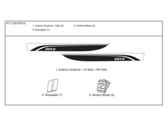 Subaru OEM Exterior Graphics Kit Lower Door Panel Gunmnetal Gray Subaru BRZ 2022-2026 | J121SCC000