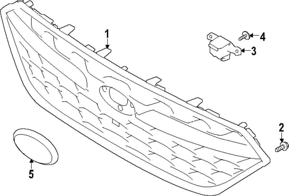 Subaru OEM Front Grille Cap 22+ WRX | 91122VC200