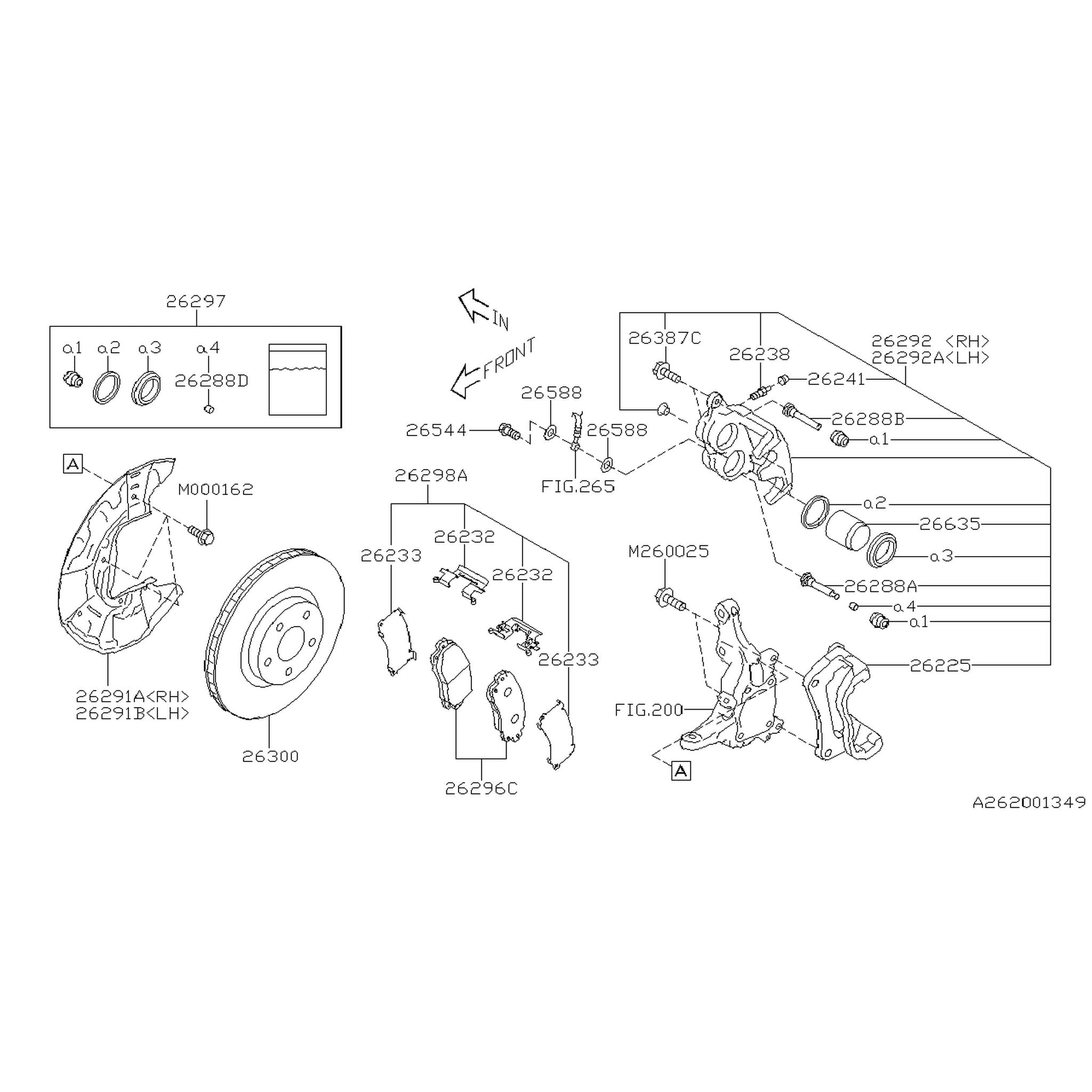 Subaru OEM Front Right Brake Caliper Subaru WRX TR 2024 | 26292VC000