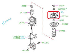 Subaru OEM Front Top Strut Mount Subaru STI 2008-2021 | 20320FG013