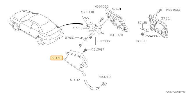 Subaru OEM Fuel Filler Housing | 51478FE010