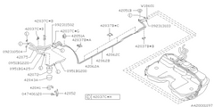 Subaru OEM Fuel Filter Bracket | 42050AA020