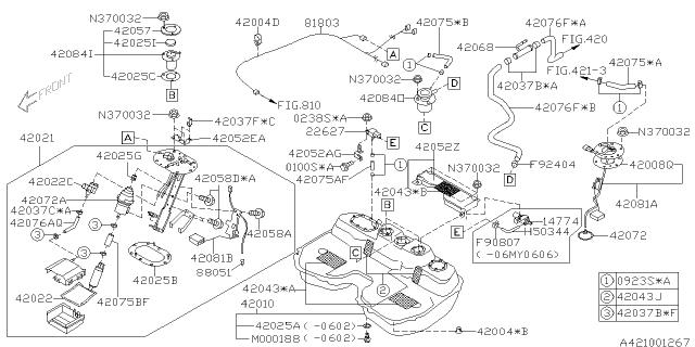 Subaru OEM Fuel Level Sensor 02-07 WRX / 04-07 STI | 42081FE021