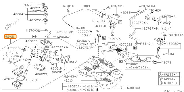 Subaru OEM Fuel Pump and Hanger (05-06 STI) | 42021FE100