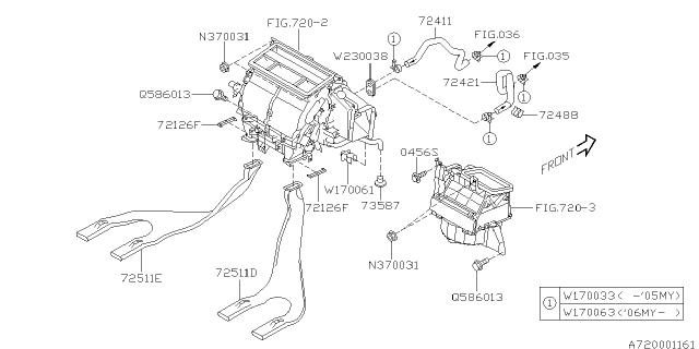 Subaru OEM HVAC Heater Hose (Inlet) 02-07 WRX / 04-07 STI | 72411FE023