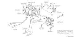 Subaru OEM HVAC Heater Hose (Inlet) 02-07 WRX / 04-07 STI | 72411FE023