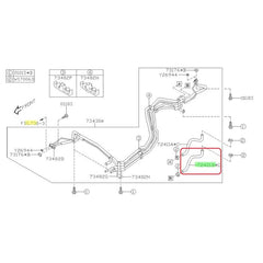Subaru OEM HVAC Heater Hose (Outer, Outlet) Subaru Ascent 19-25 | 72425XC01A