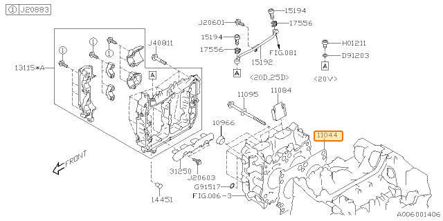 Subaru OEM Head Gasket - Right Hand (18+ Crosstrek, 17+ Impreza) | 11044AA870