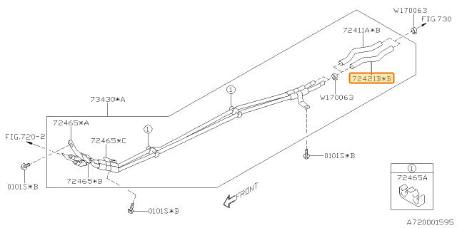 Subaru OEM Heater Hose (19+ Ascent) | 72425XC00A