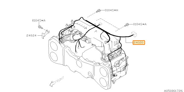 Subaru OEM Intake Manifold Harness (08 WRX, 08-10 FXT) | 24020AD980