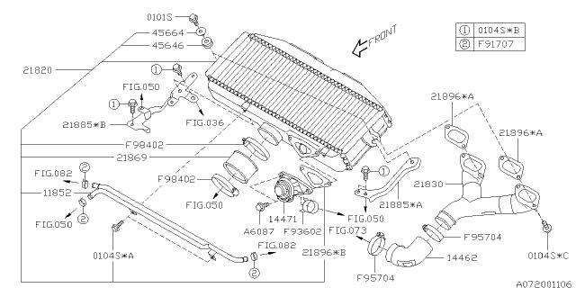 Subaru OEM Intercooler Support - Driver Side 02-07 WRX / 04-21 STI | 21885AA163