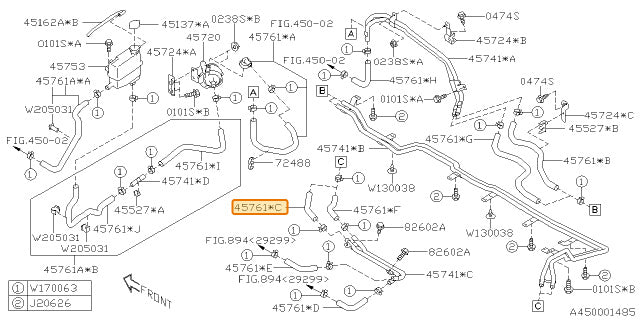 Subaru OEM Inverter Cooler Hose (19-23 Crosstrek Hybrid) | 45761FL040