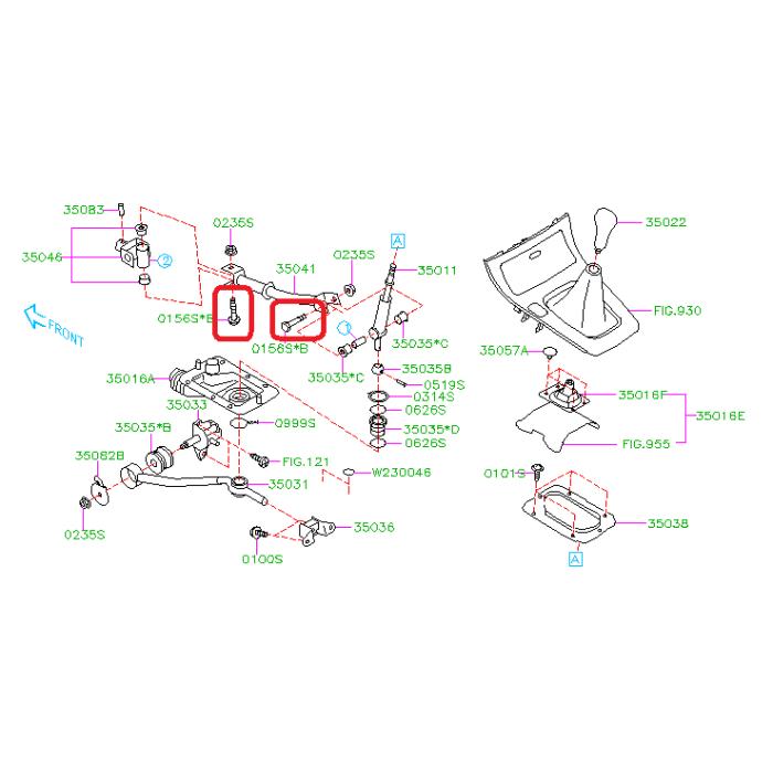 Subaru OEM Linkage Bolt WRX 02-21 / STI 04-21 | 015608600