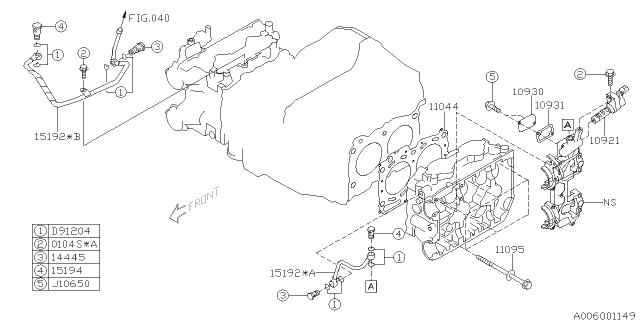 Subaru OEM Oil Feed Line 04-05 STI / 04-05 FXT | 15192AA313