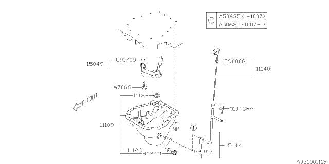 Subaru OEM Oil Pickup Gasket STI 2004-2021 | 806917080