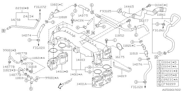 Subaru OEM PCV Valve 08-16 STI / 08-10 WRX | 11810AA040