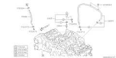 Subaru OEM PCV Valve Pipe Assembly WRX 2017-2021 | 11849AA200