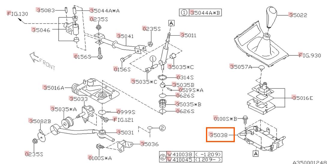 Subaru OEM Plate Boot Subaru WRX / STI 2008-2021 | 35038AG081