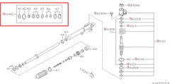 Subaru OEM Power Steering Rack Gasket Kit 11-21 WRX / STI | 34191FG030