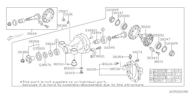 Subaru OEM Rear Differential Fill Plug Washer BRZ 2013-2026 | 11126JB000
