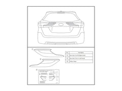 Subaru OEM Rear Gate Trim Chrome Subaru Outback 2020-2025 | J3110AN020