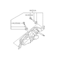 Subaru OEM Rear Glass Wiper Motor and Linkage Subaru STI 2010-2014 Hatchback | 86510FG090
