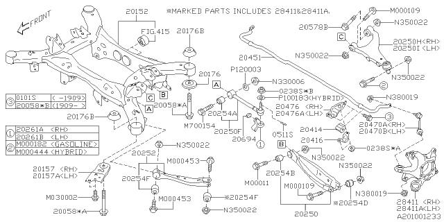 Subaru OEM Rear Knuckle Bushing WRX / STI 2008-2021 | 20257XA000