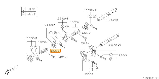Subaru OEM Rocker Shaft Spacer | 13273AA012