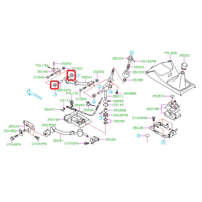 Subaru OEM Shift Rod Bushing 08-21 STI | 35035AG030