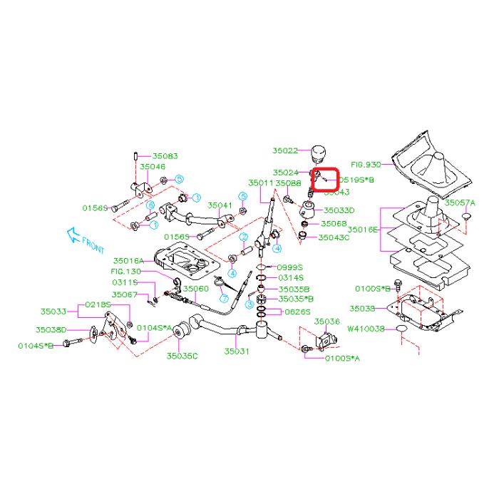 Subaru OEM Spring Pin WRX 04-21 / STI 04-21 | 051903180