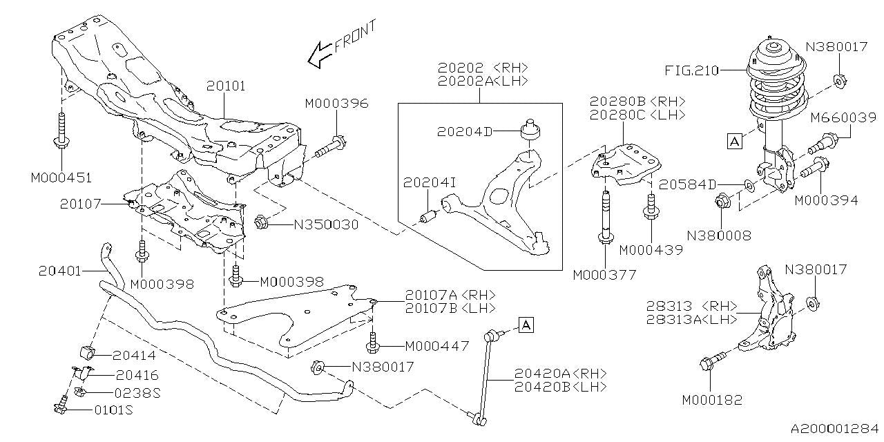 Subaru OEM Steering Knuckle Front Right WRX TR 2024-2025 | 28313VC040