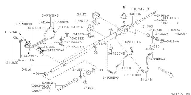 Subaru OEM Steering Rack Clamp (Lower) 05-07 STI | 34166FE060