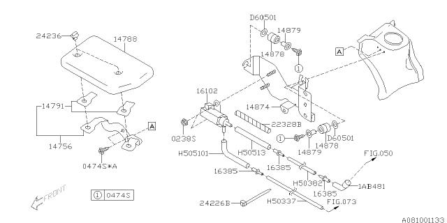 Subaru OEM Vacuum Hose 02-07 WRX / 04-07 STI | 99071AB481