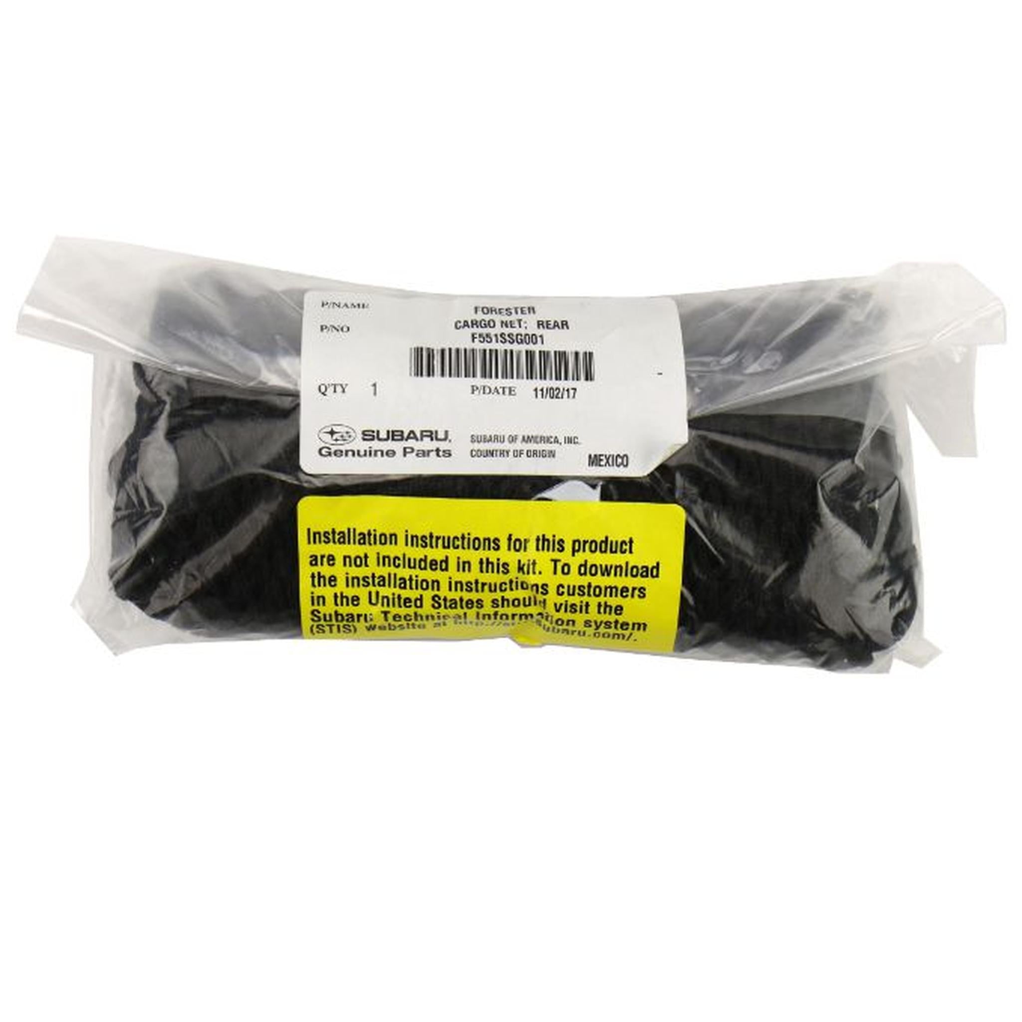 Subaru OEM Vertical Cargo Net Subaru Forester 2014-2018 | F551SSG001
